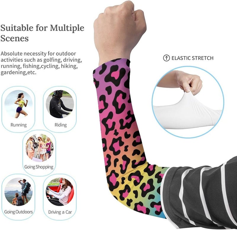 QiErDesign Marble Sports Compression Arm Sleeves for Men & Women - Youth Arm Sleeve Baseball Volleyball Sleeves & Basketball Sleeve - Image 2